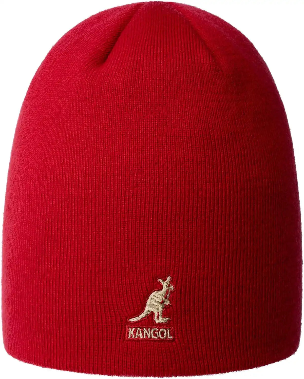 Kangol Acrylic Cuffless Beanie Pull-On Red One Size