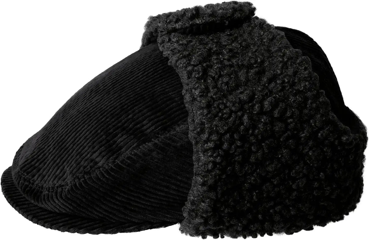Kangol Cozy Cord Bugatti Cap Black