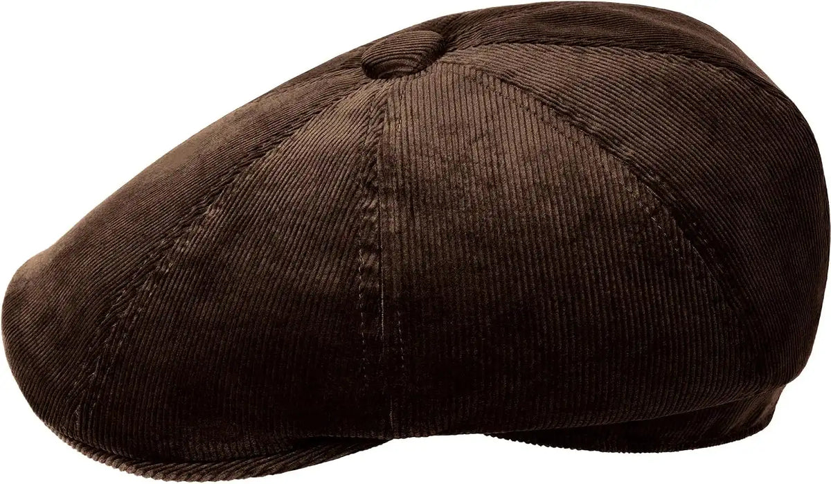 Kangol Cord Hawker Hat - BlackBerry/XL Newsboy