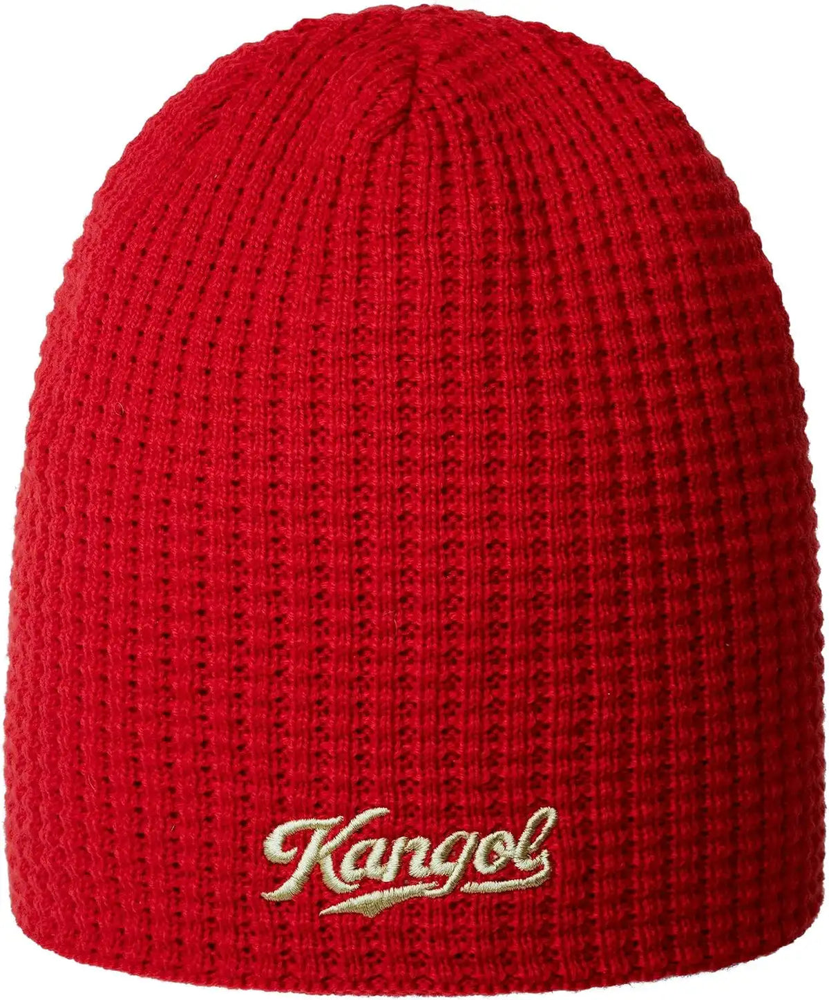 Kangol Waffle Beanie Pull-On Valiant Poppy One Size